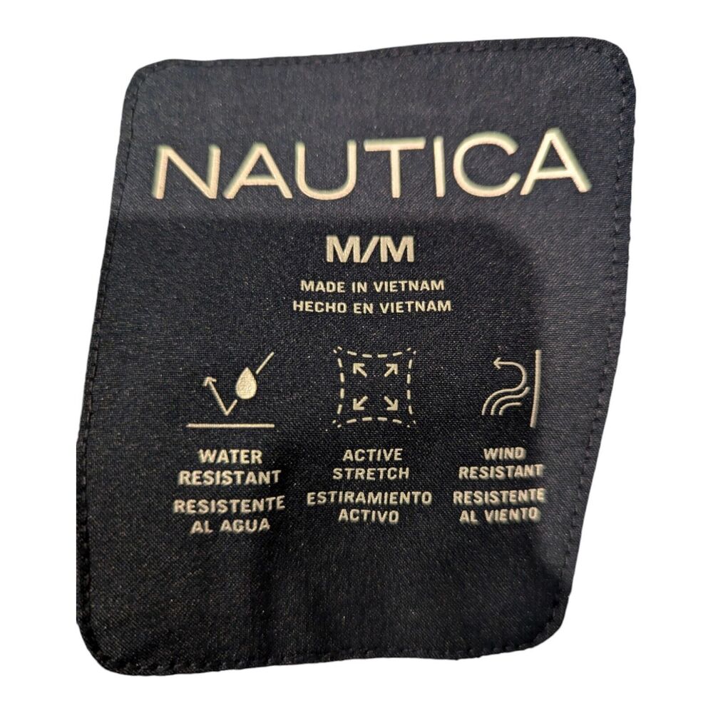 Nautica Bomber Jacket, Blue, Full Front Zipper, Lightweight, Men's Medium, NEW - Picture 8 of 9